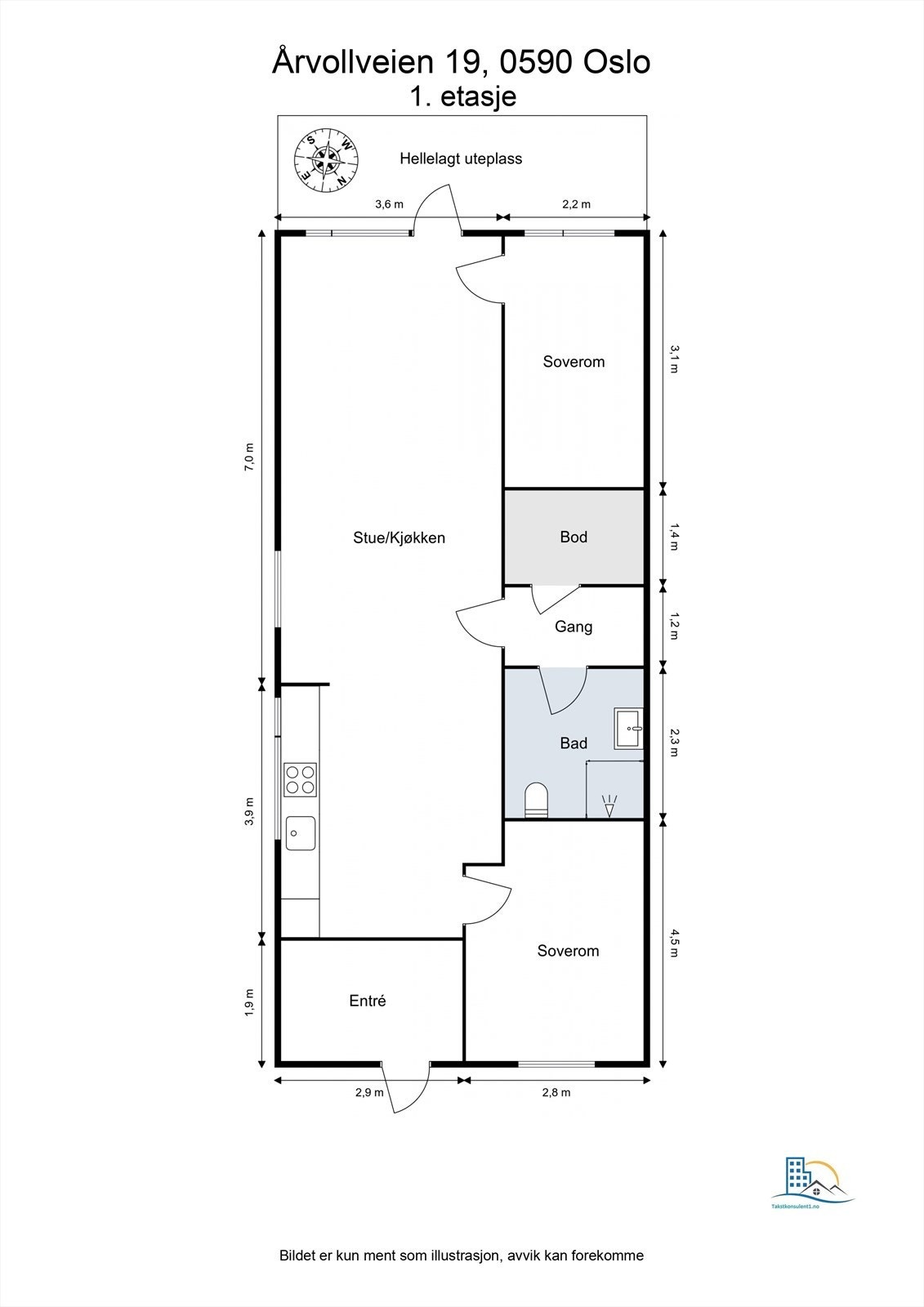 Plantegning Galleribilde
