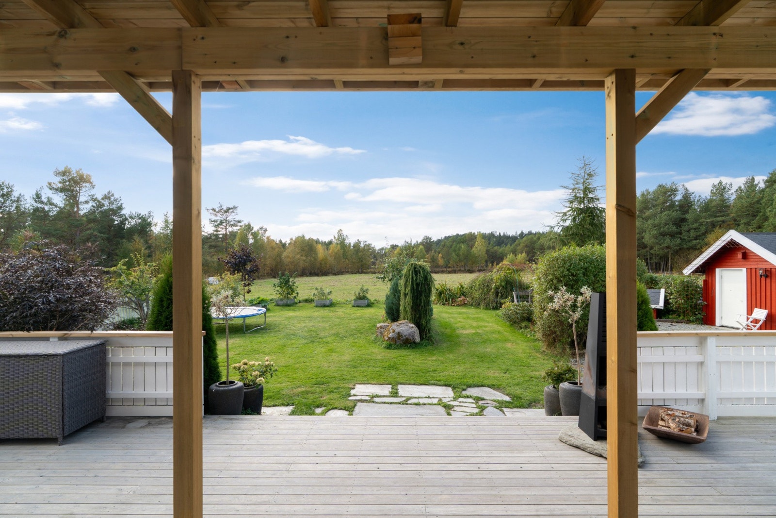 Her bor man landlig og idyllisk til uten forstyrrelser. i hverdagen. Galleribilde