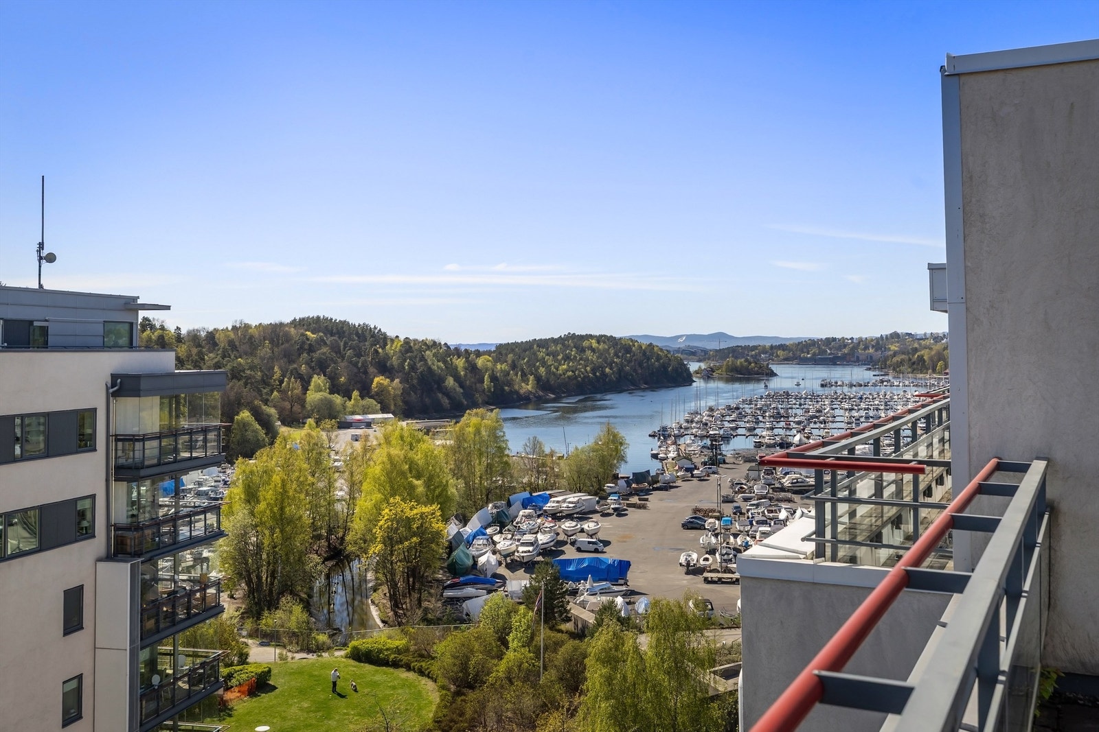 Utsikt fra takterrassen. Galleribilde