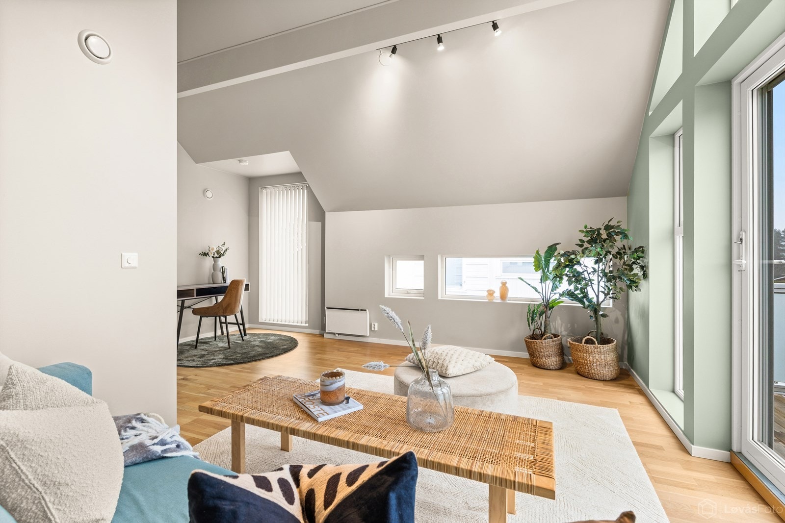 Boligen ble nymalt utvendig og innvendig sommeren 2025. Galleribilde