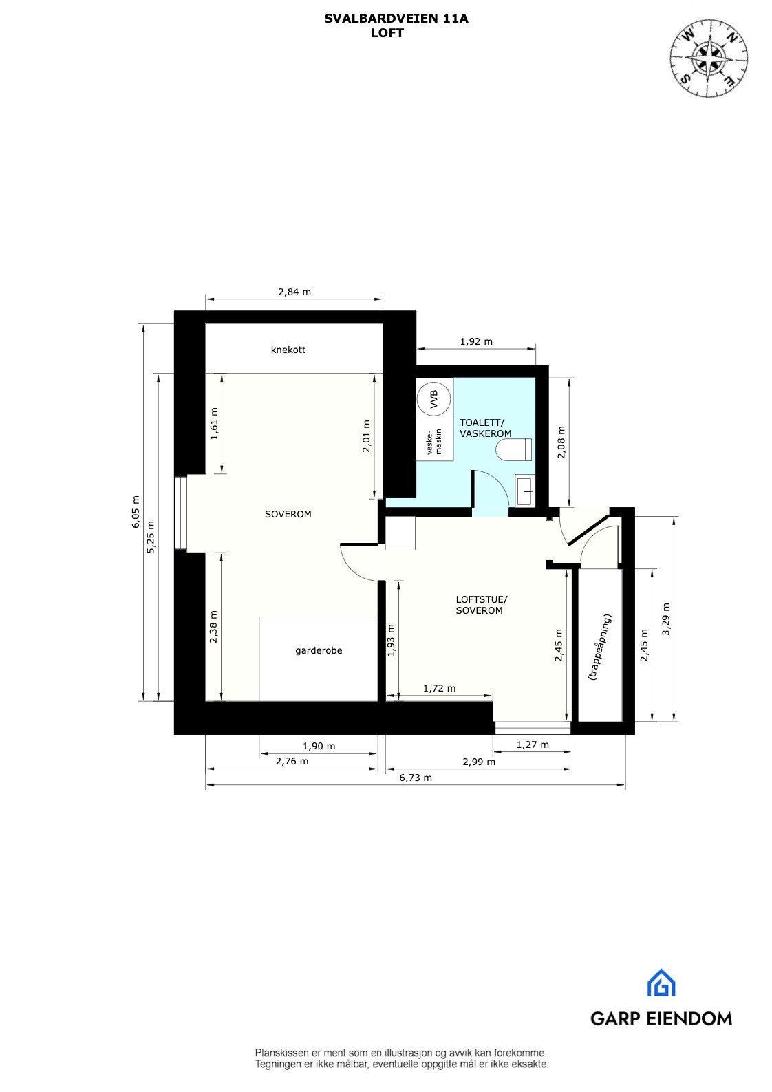Plantegning - Loft Galleribilde