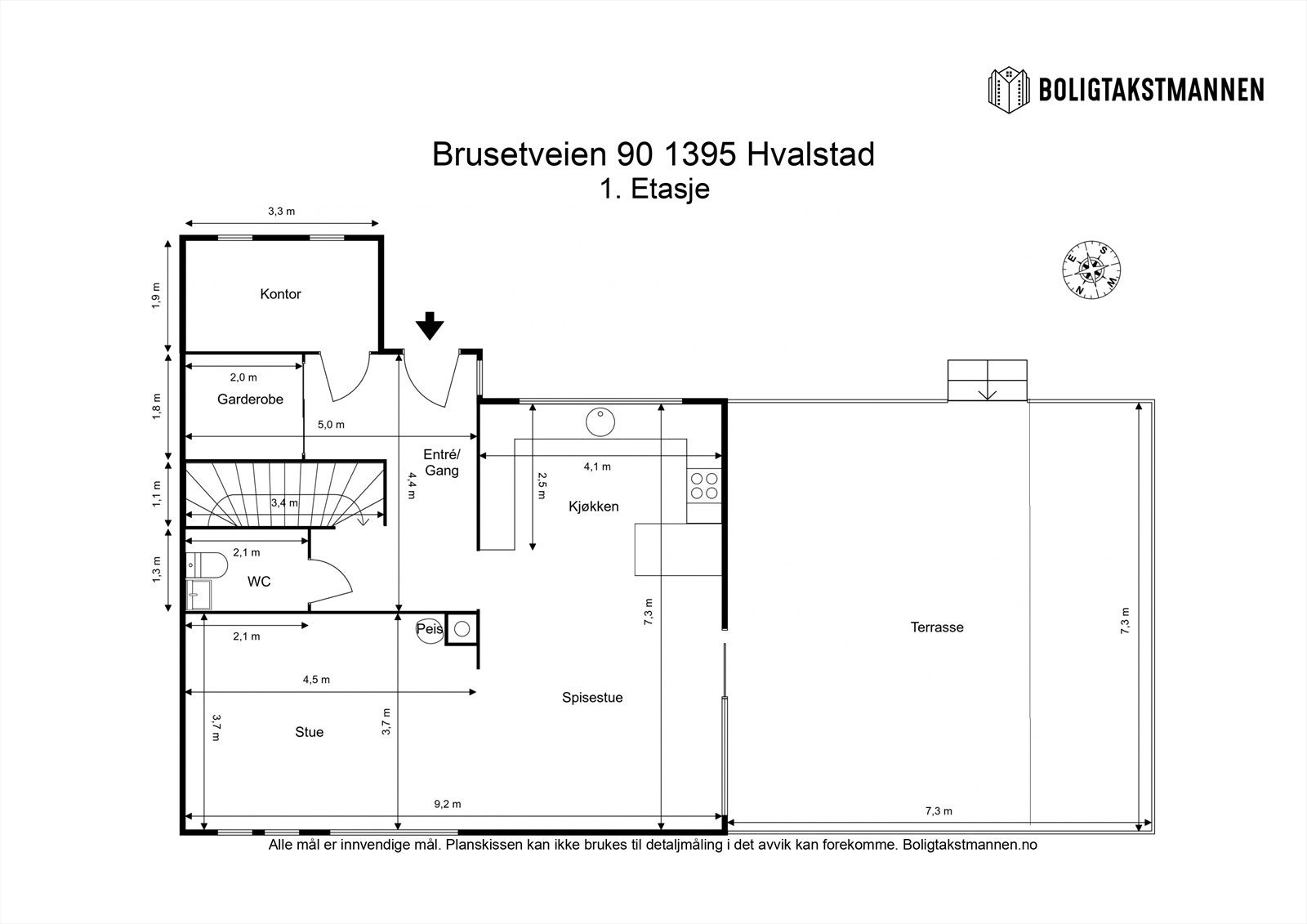 Plantegning 1. etasje. Galleribilde