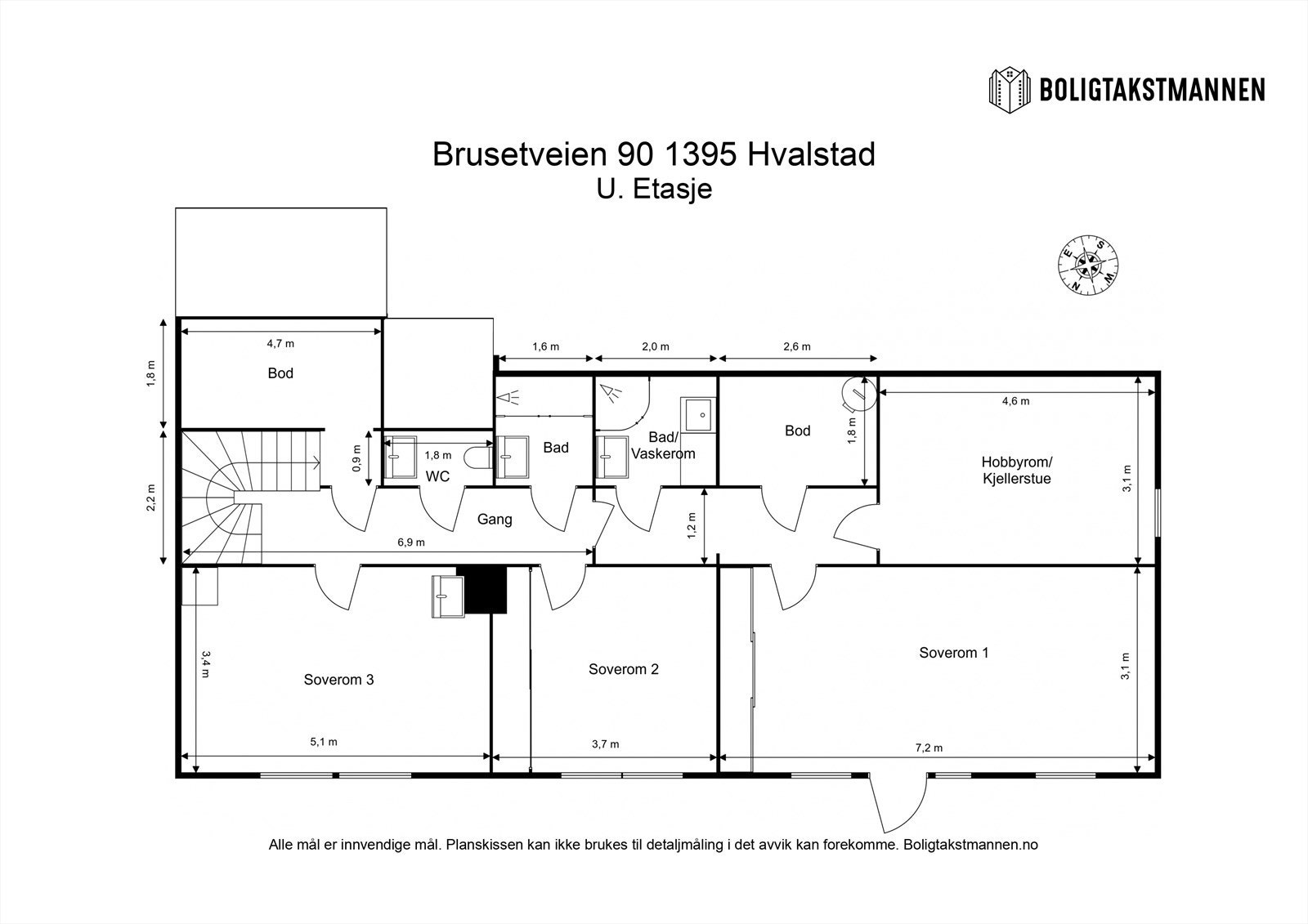 Plantegning underetasje. Galleribilde