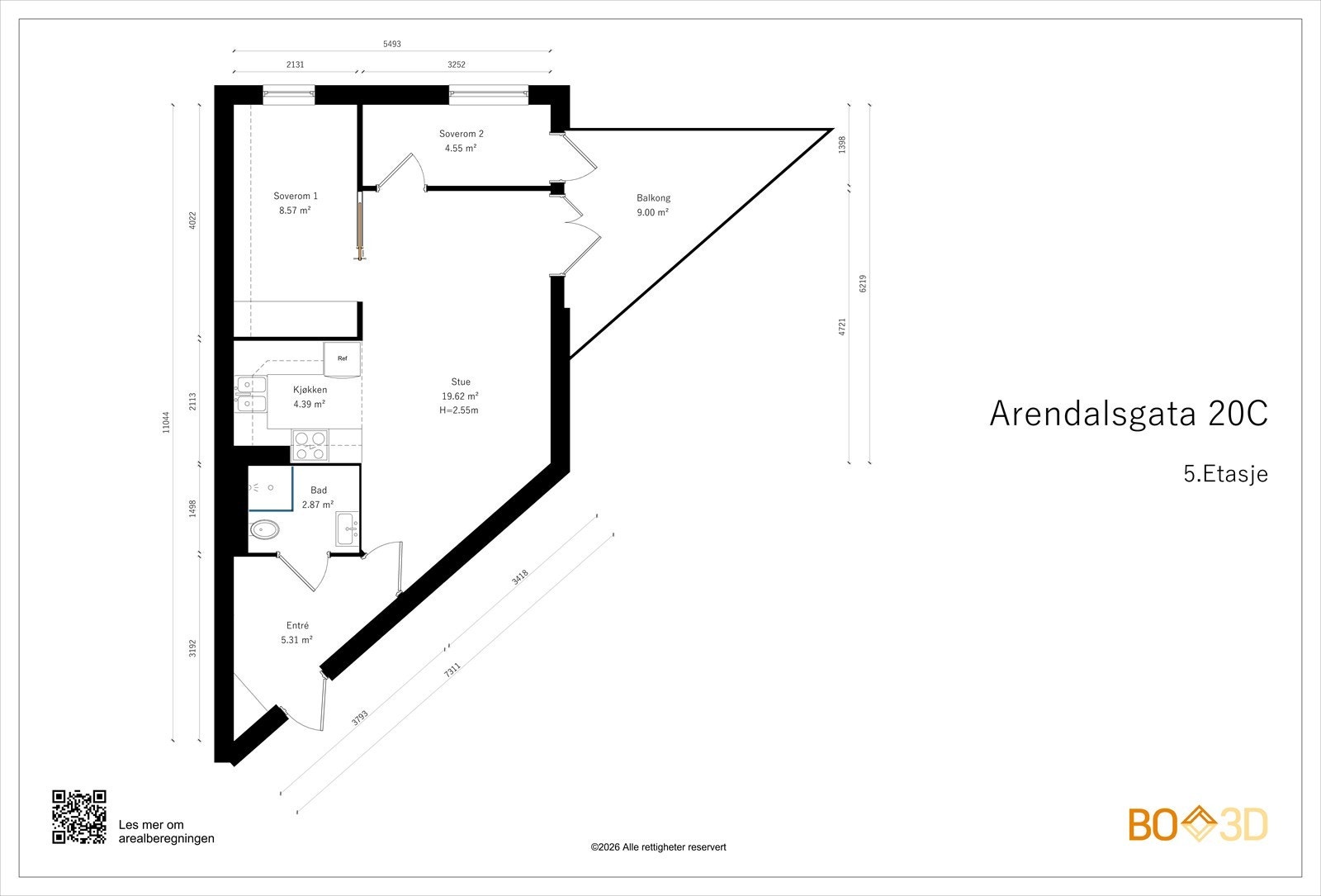 Alternativ plantegning. Galleribilde