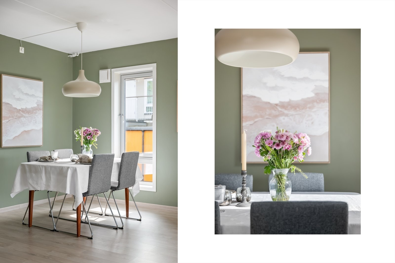 Her er det god plass til å dekke opp for hyggelige sammenkomster med venner og familie. Galleribilde