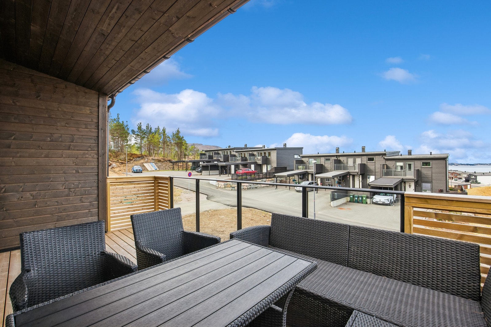 Terrasse av god størrelse Galleribilde