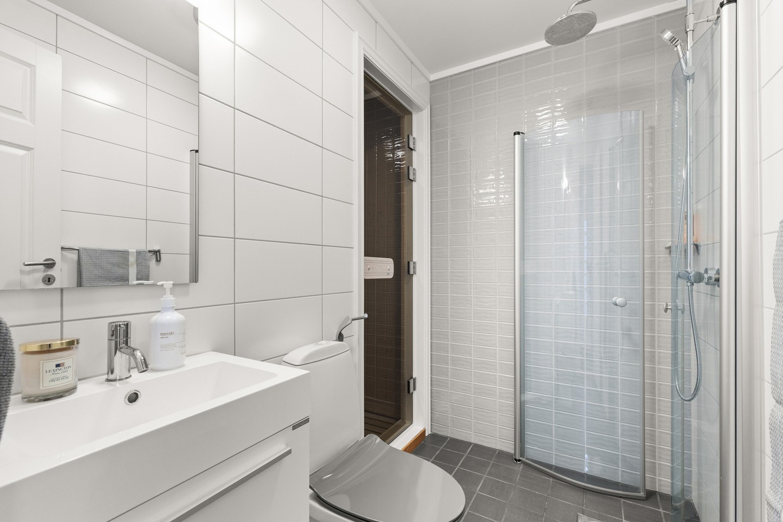 Bad/wc i kjeller. Galleribilde
