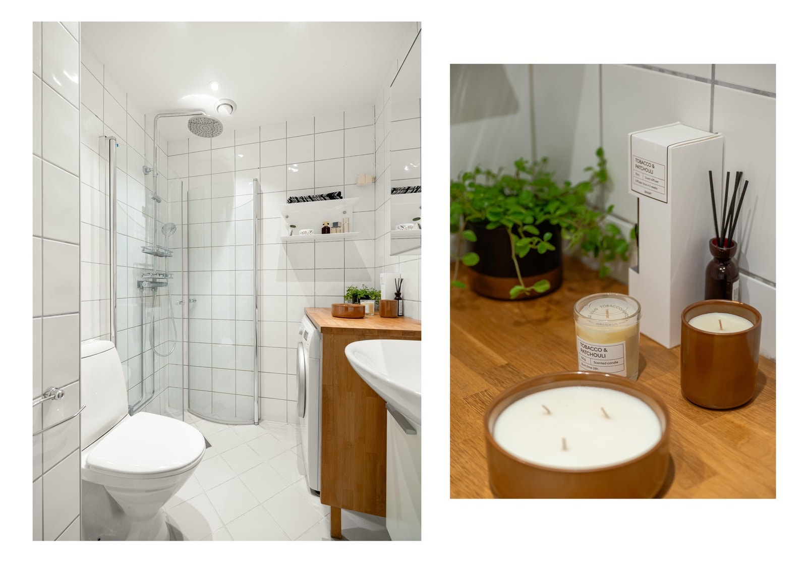 Baderommet er lyst og fint. Det ble sist pusset opp i 2004. Galleribilde