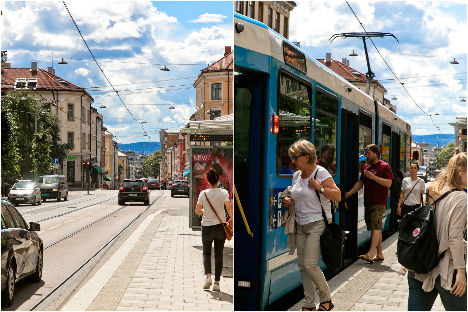 Trikker og busser i området. Elles har du kort gangavstand til det meste. Galleribilde