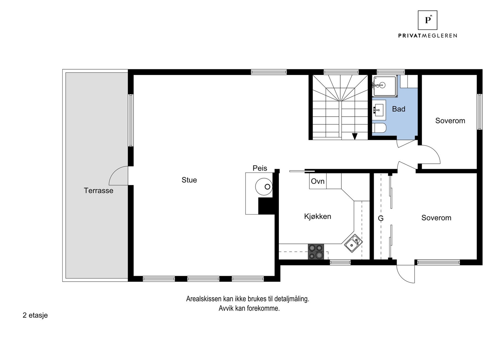 Plantegning 1. etasje Galleribilde