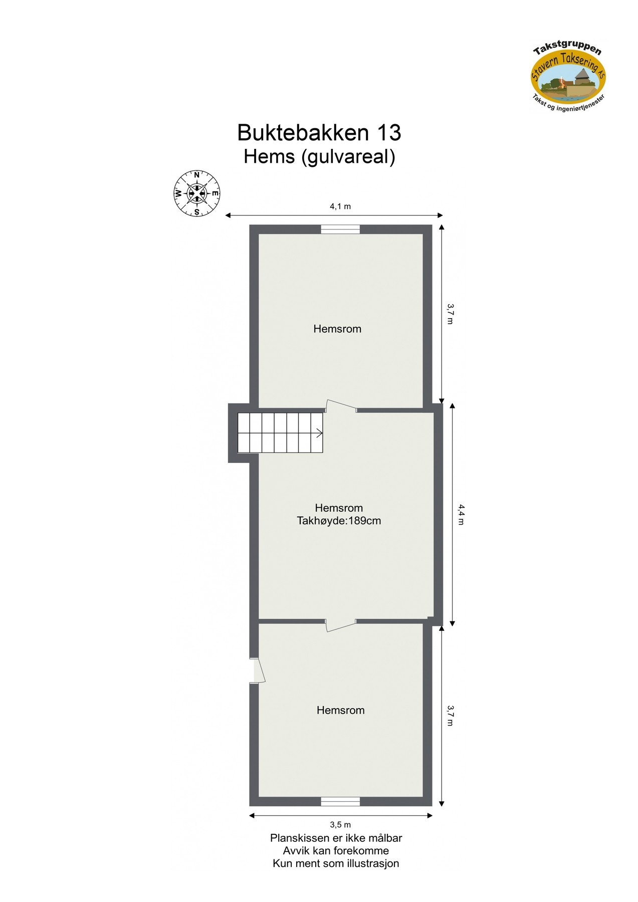 Plantegning hems. Galleribilde