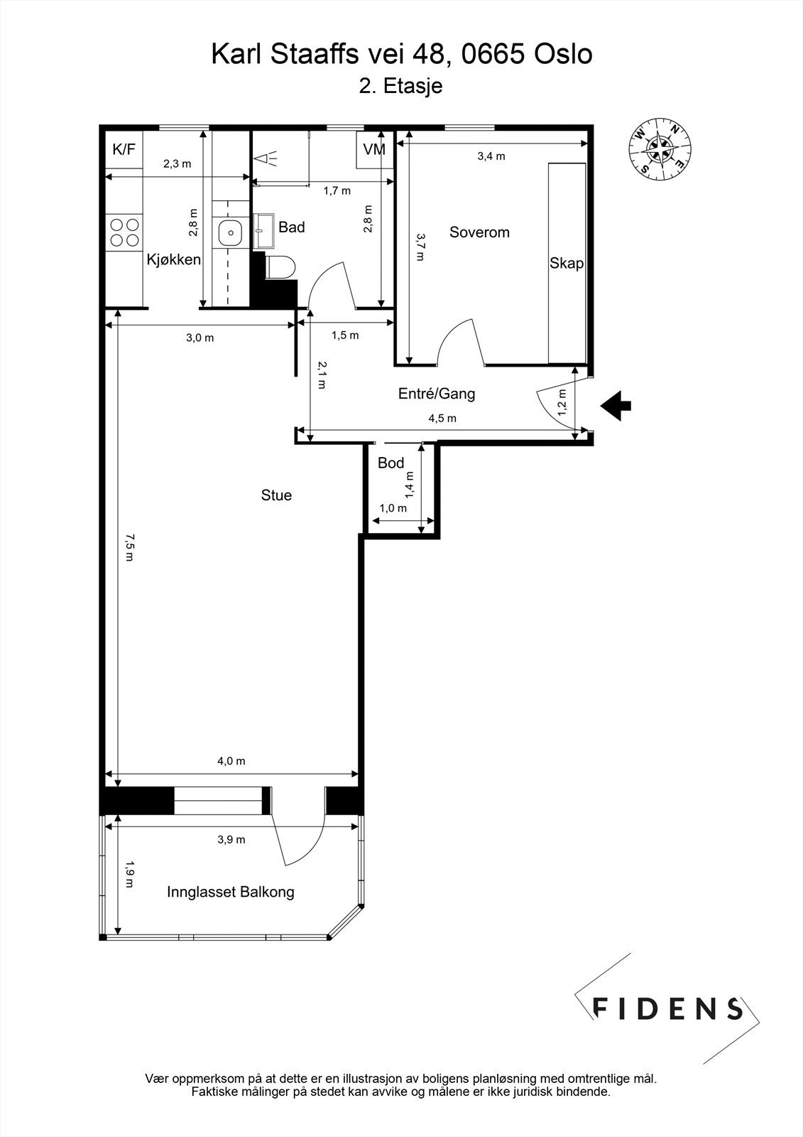 Plantegning Galleribilde