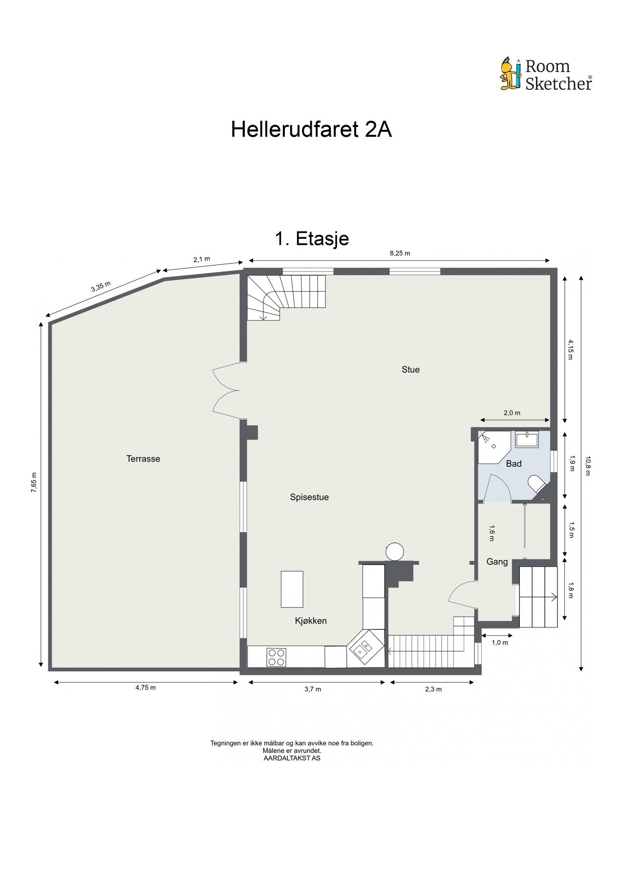 Planskisse første etasje. Galleribilde