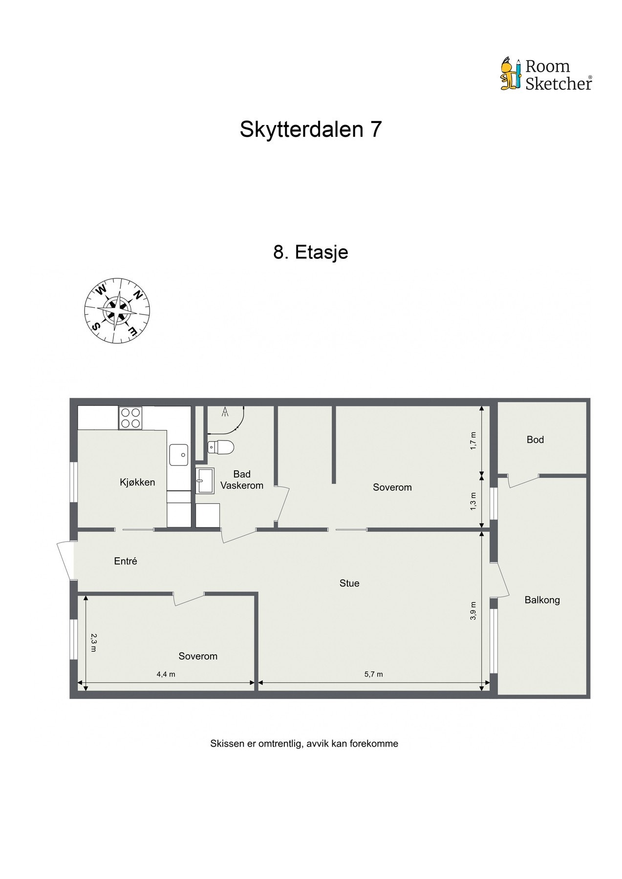 Planskisse Galleribilde