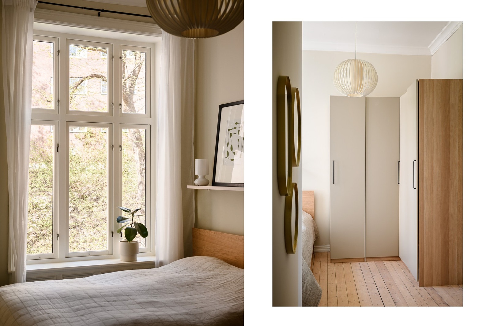Hovedsoverommet har adkomst både fra spisetuen og fra mellomgangen. Her er det god plass til dobbeltseng og store garderobeløsniner. Galleribilde