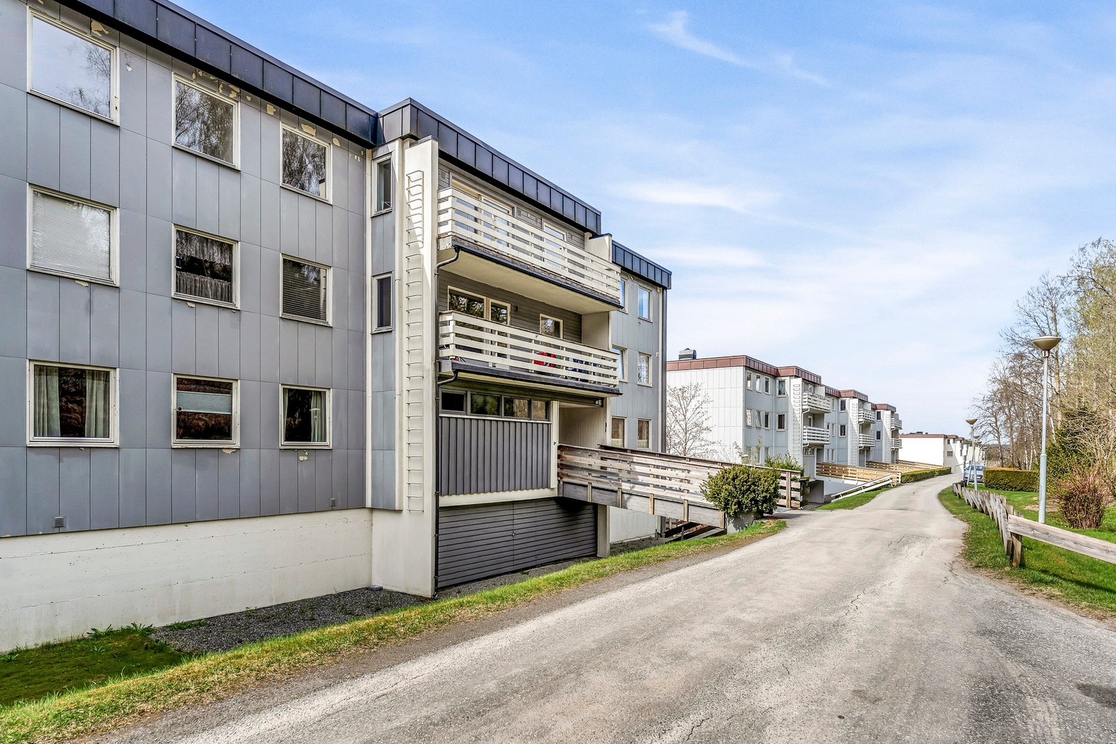 Det er trappefri adkomst til leiligheten. Galleribilde