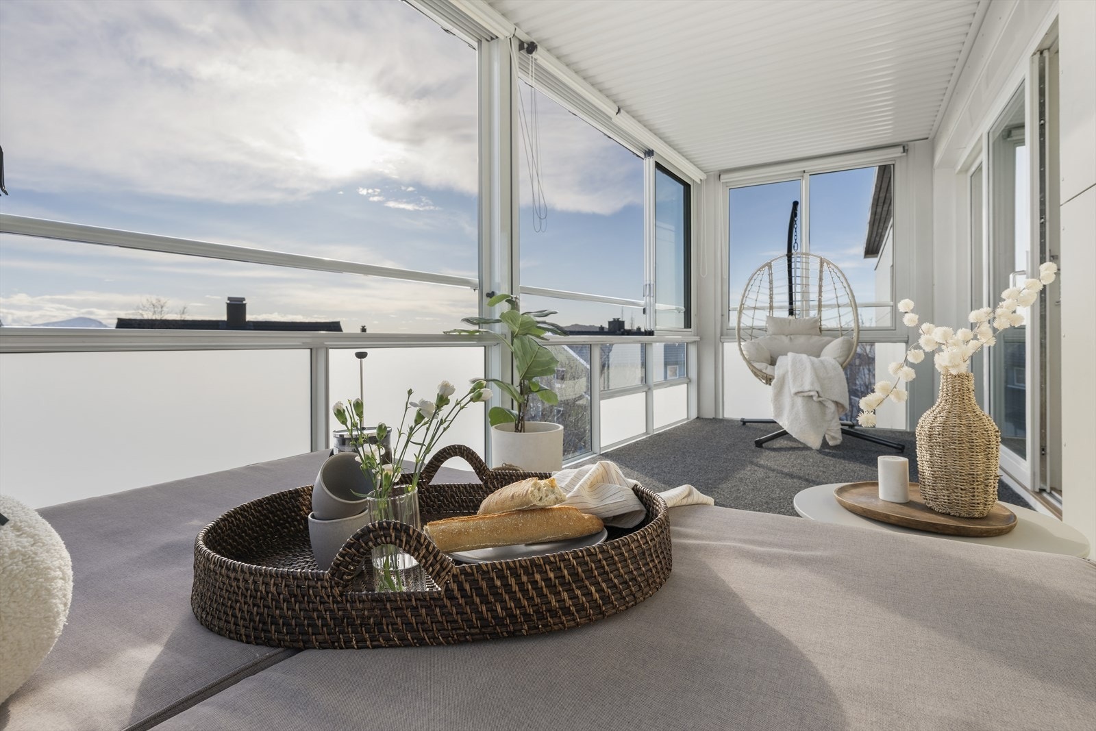 Herfra har man gode sol og utsiktsforhold. Galleribilde