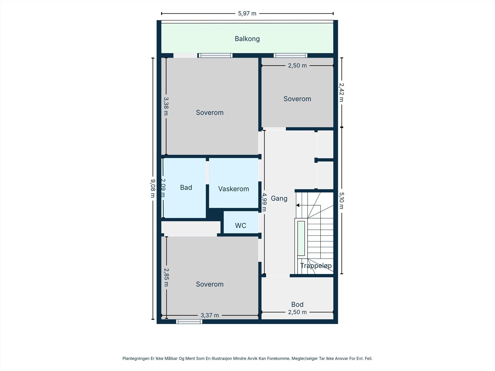 Planskisse 2.etasje Galleribilde