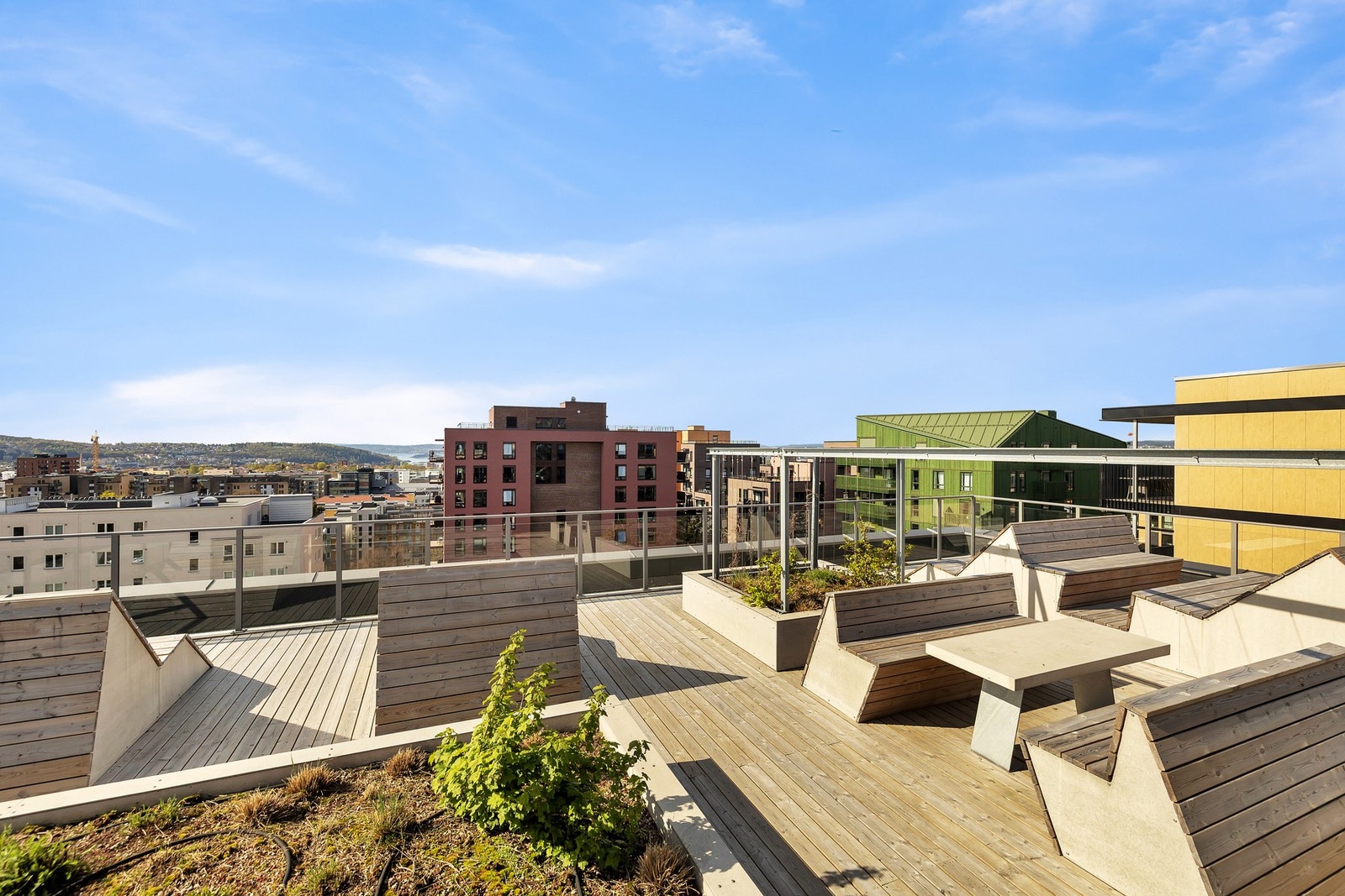 Felles takterrasse med fantastisk utsikt over Oslo Galleribilde