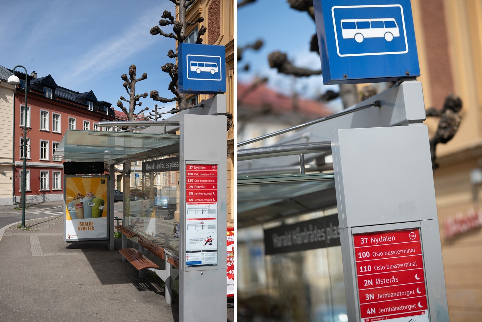 Det er kort vei til offentlig kommunikasjon. Galleribilde