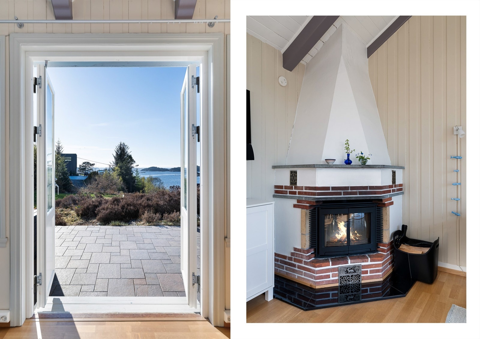 Collagebilde fra stuen Galleribilde