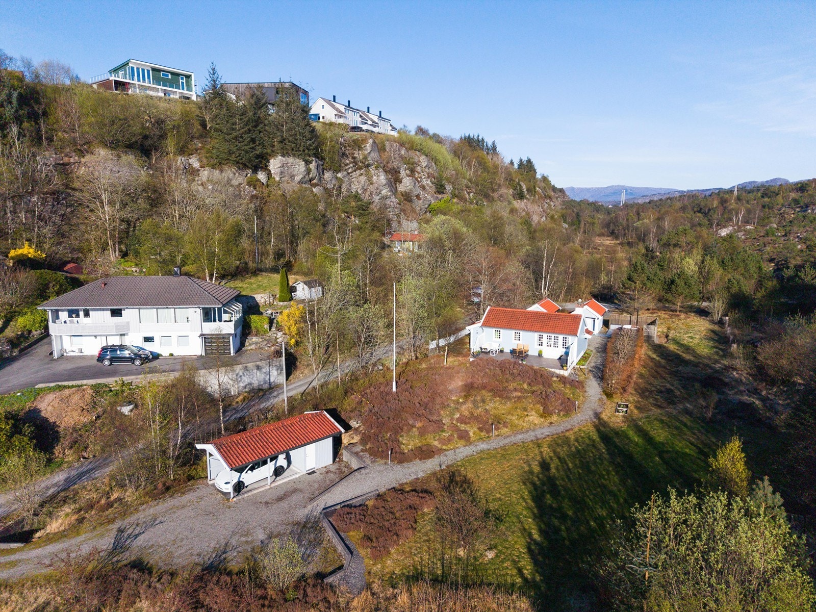 Området er bestående av både fastboende og hytteeiere. Galleribilde