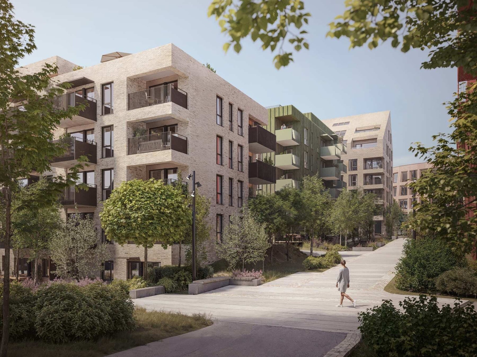 Gjennomført prosjekt med arkitektur som løfter miljøet. Illustrasjon fra prosjektet. Avvik kan forekomme Galleribilde