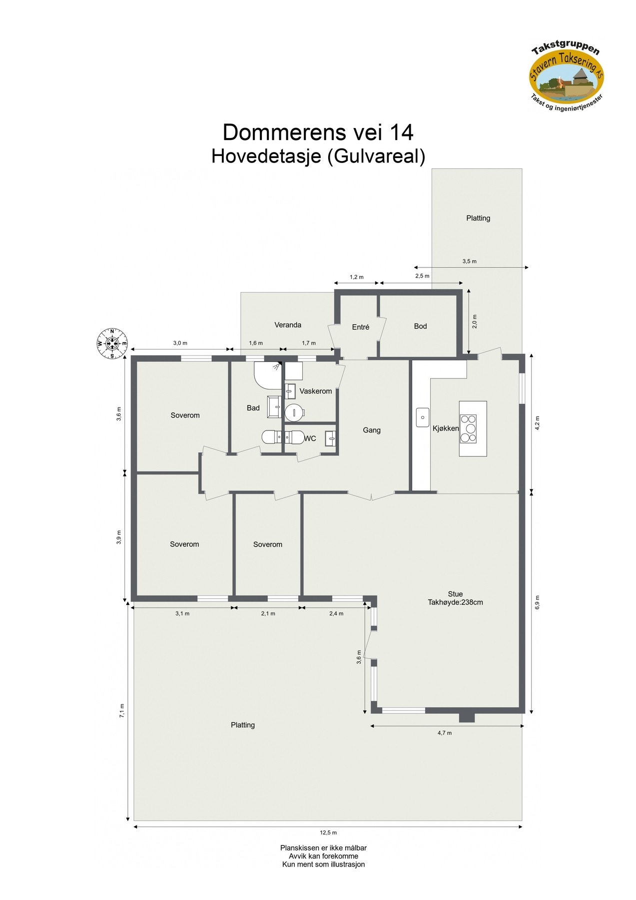 Plantegning Galleribilde