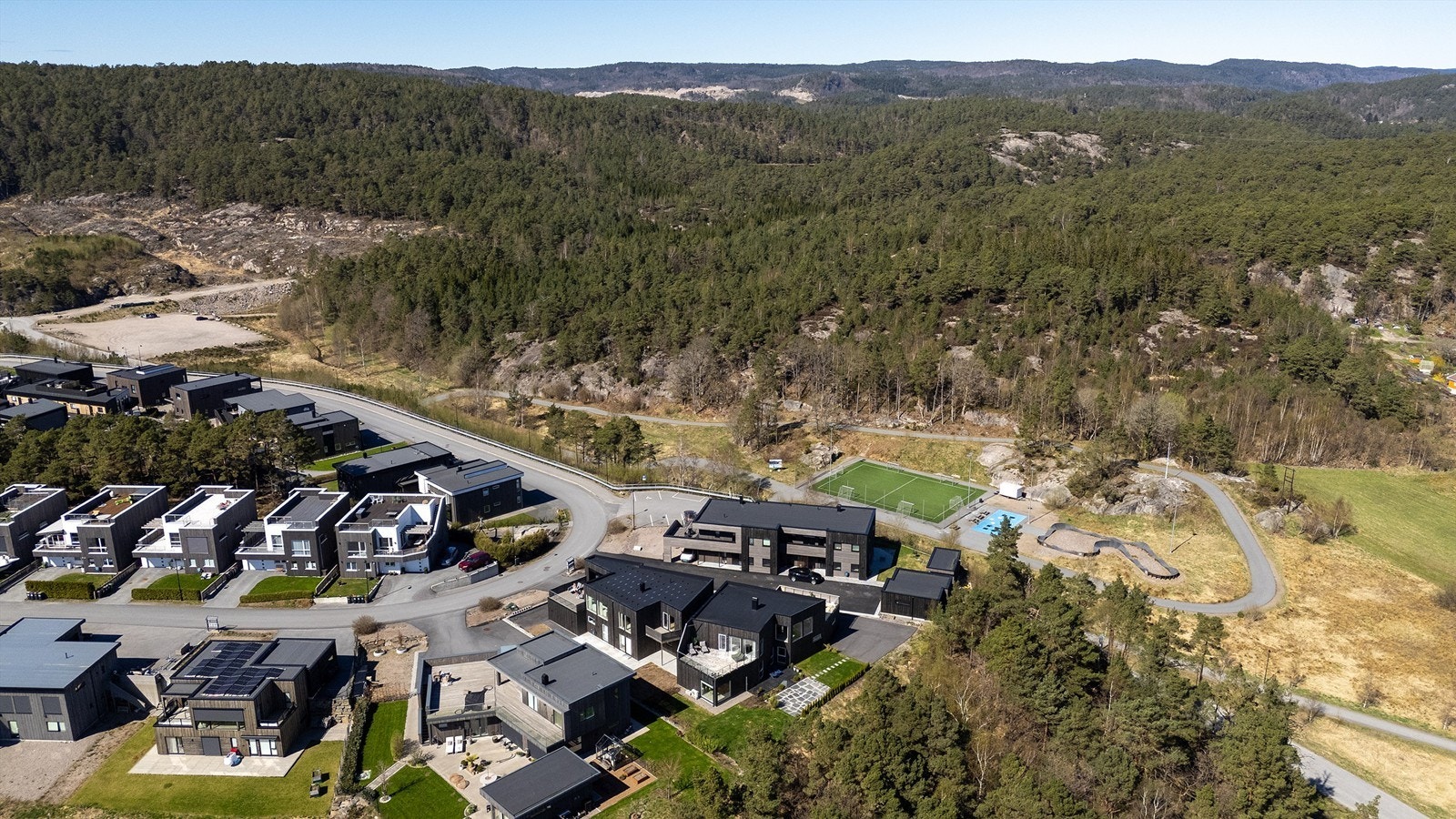 Her ligger alt til rette for å trives med et eldorado for barnefamilier Galleribilde