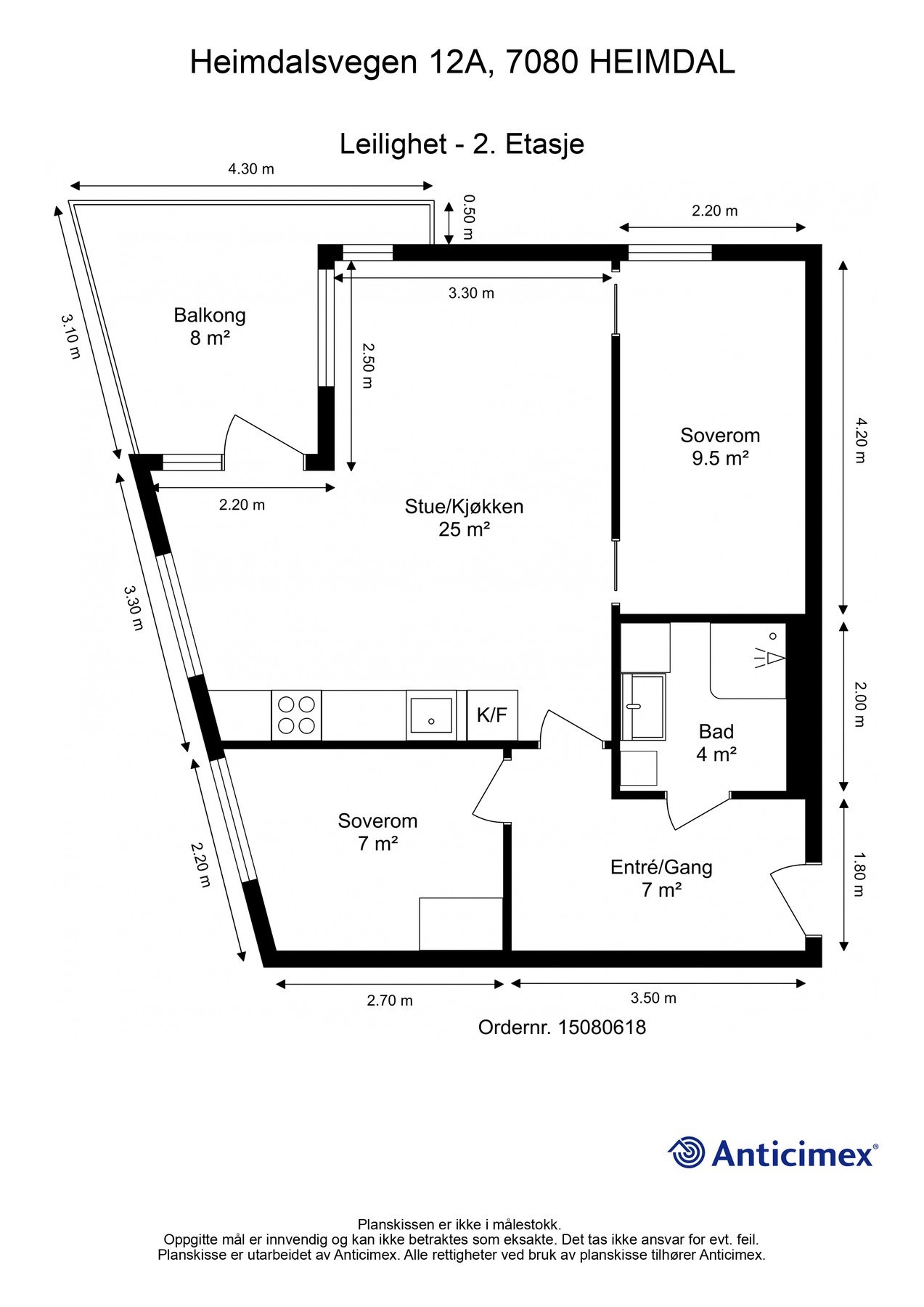 Plantegning 2. etasje Galleribilde