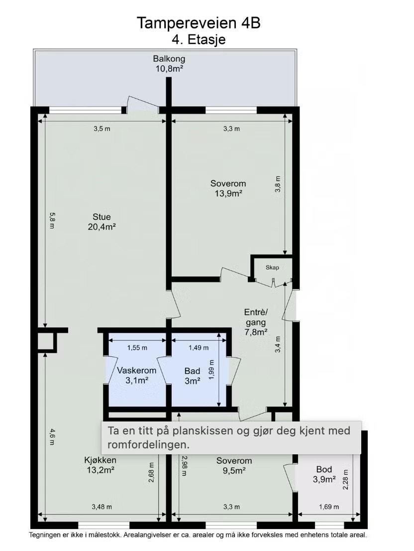 Planskisse Galleribilde