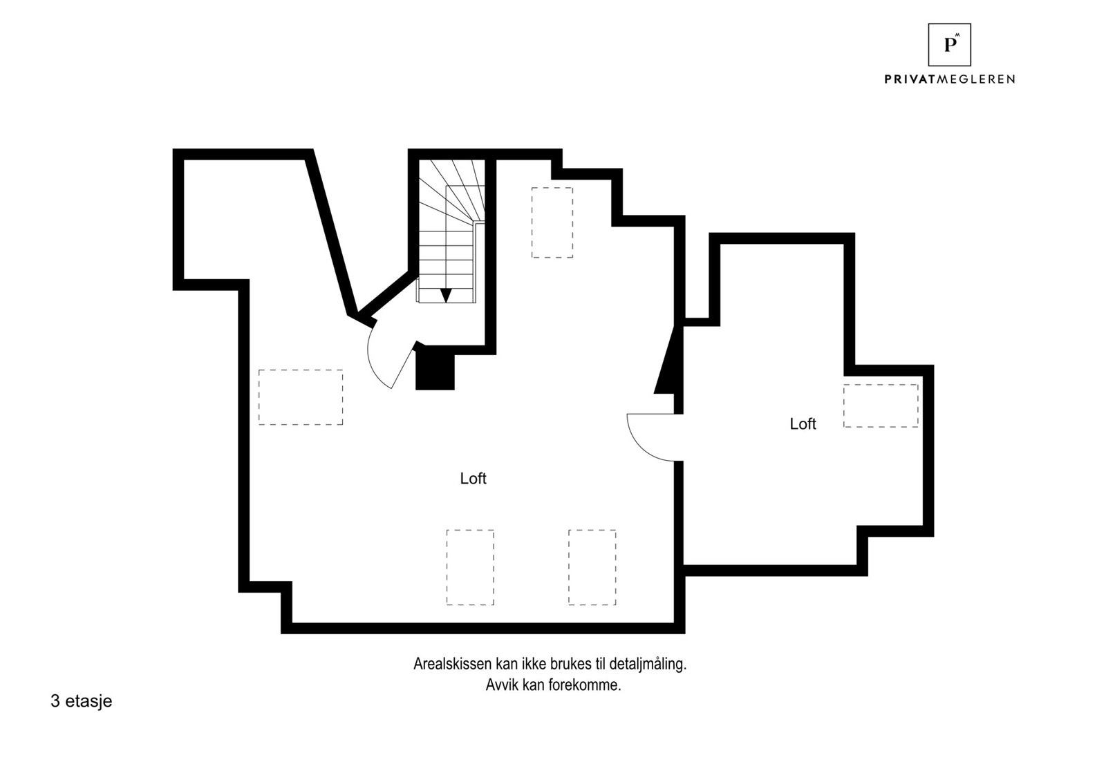 Plantegning loft Galleribilde