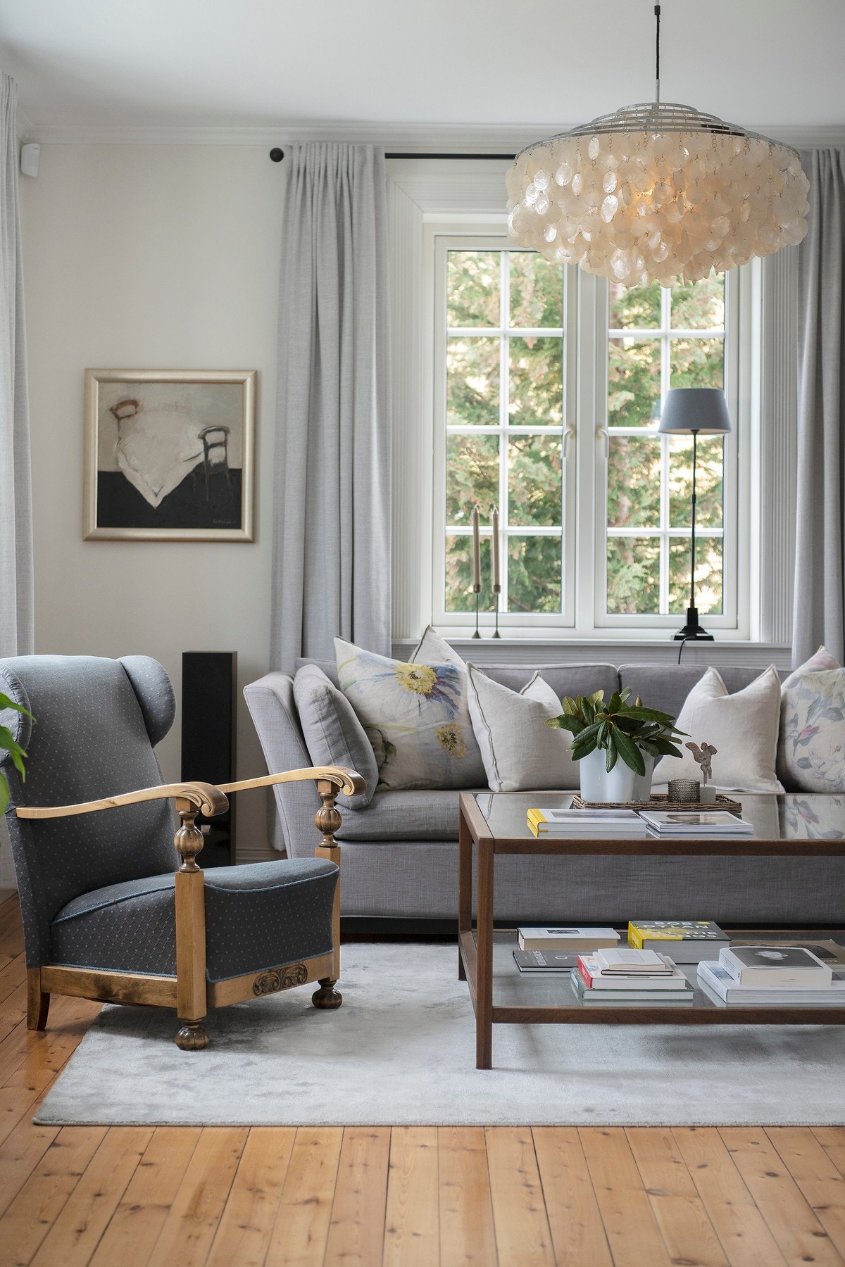 Stuen har mange, vakre detaljer. Galleribilde