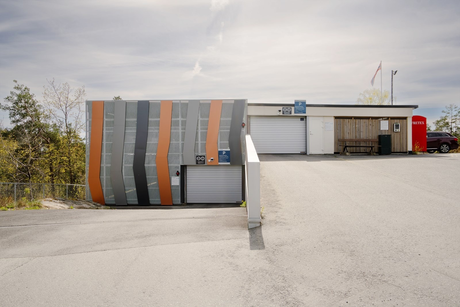 Garasjeanlegg. Galleribilde