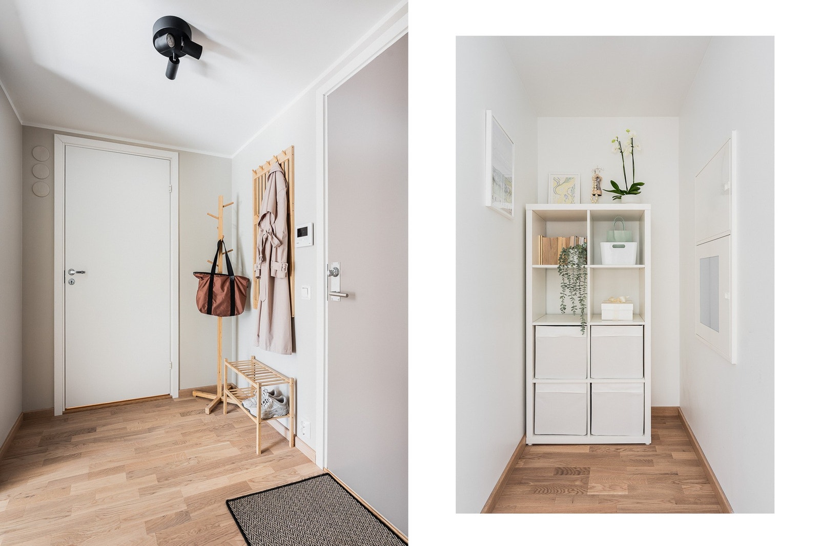 Entreen gir et lyst og trivelig førsteinntrykk, nymalt i 2025 i en tidsriktig fargetone. Galleribilde
