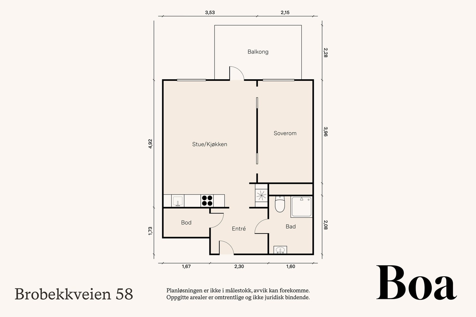 Det medfølger en kjellerbod på 3,4 m². Galleribilde