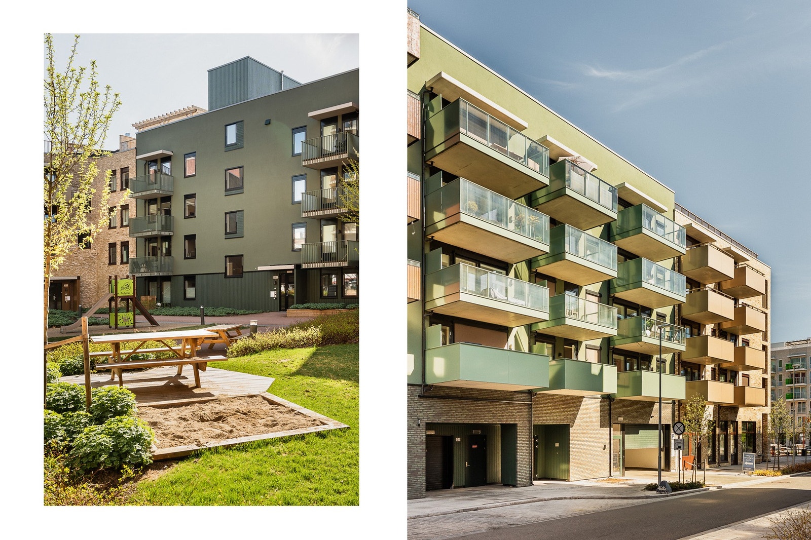 Brobekkveien 58C er en del av et moderne og arkitektonisk spennende torgkvartal ferdigstilt i 2024. Galleribilde
