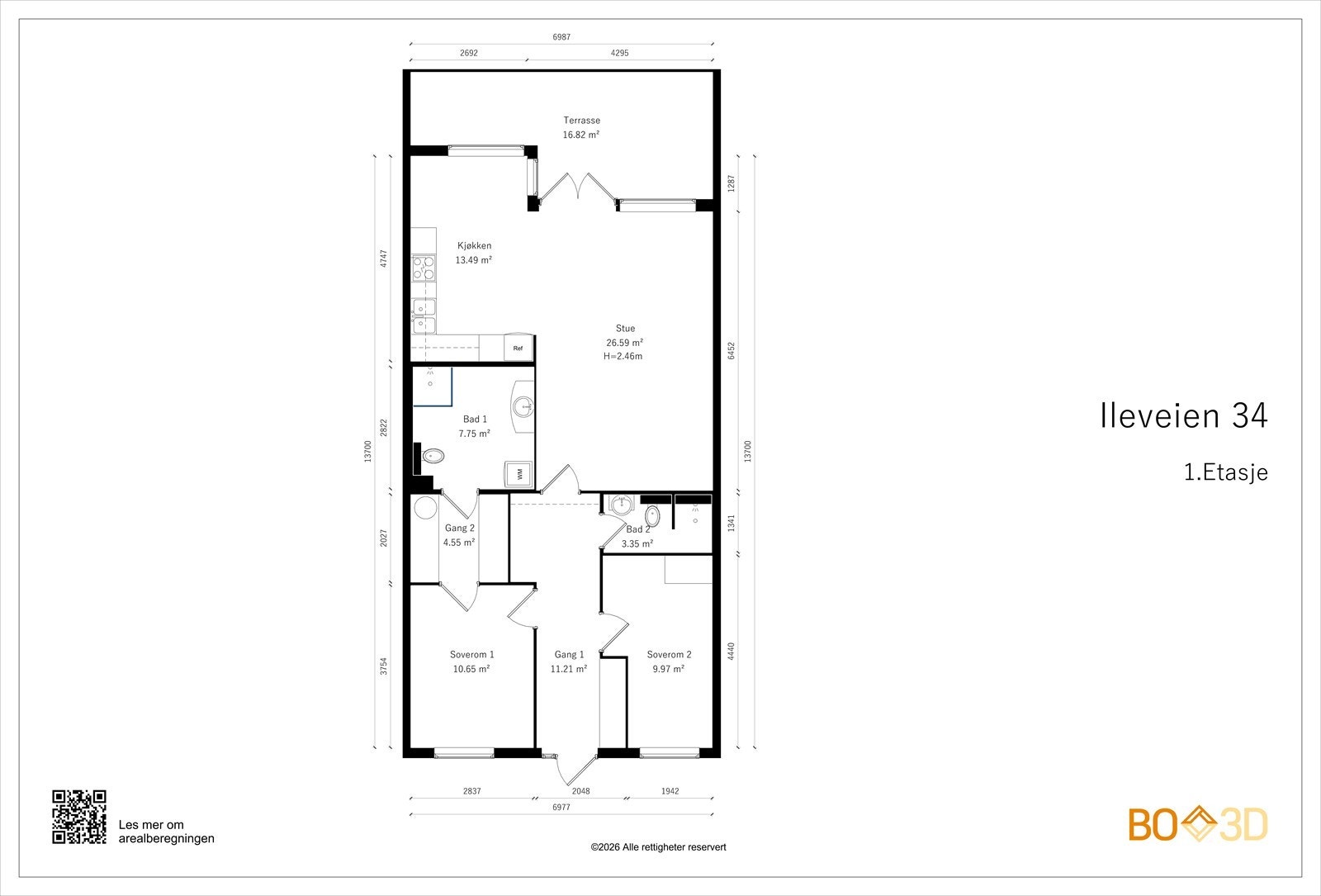 Plantegning Galleribilde