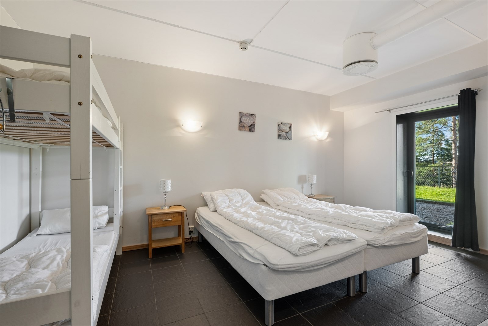 Soverom som kan leies til gjester. Galleribilde