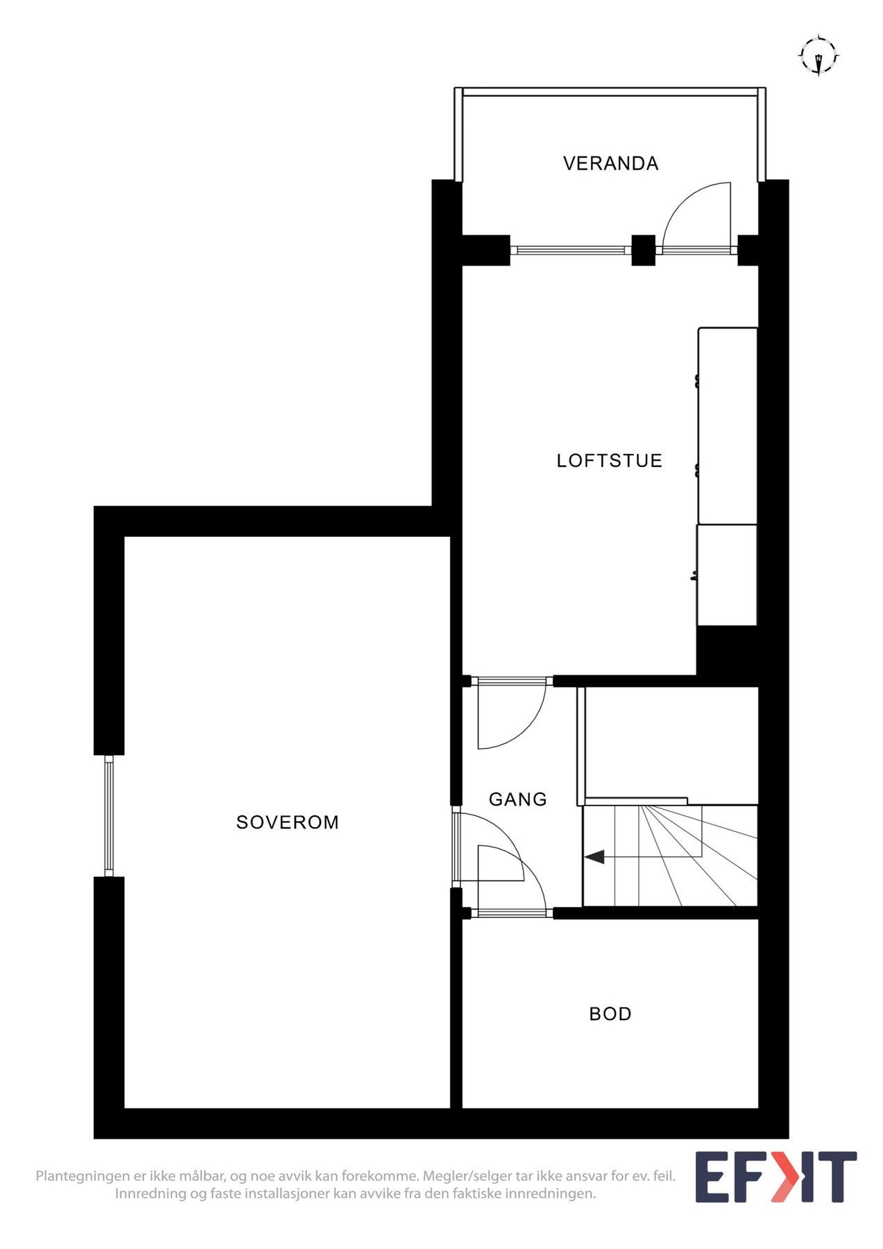 2D Plantegninger - Loft. Galleribilde