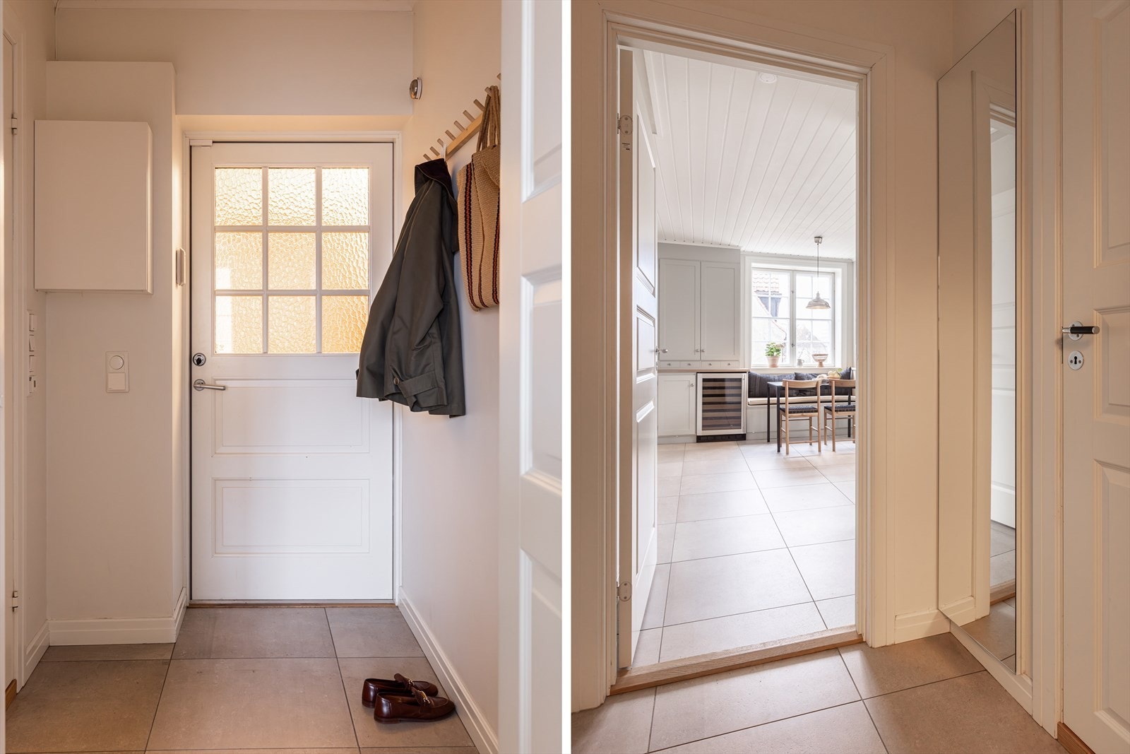 Entré/gang med plass til sko og yttertøy. Galleribilde