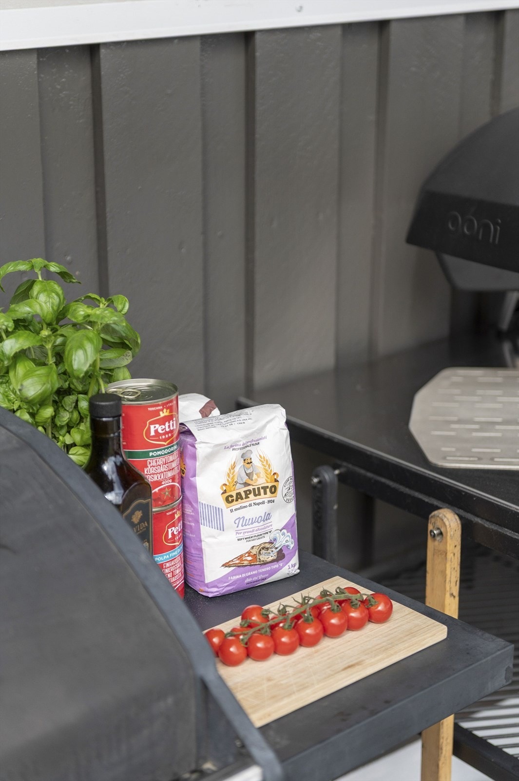 Detalj - Grill og pizzaområde. Galleribilde