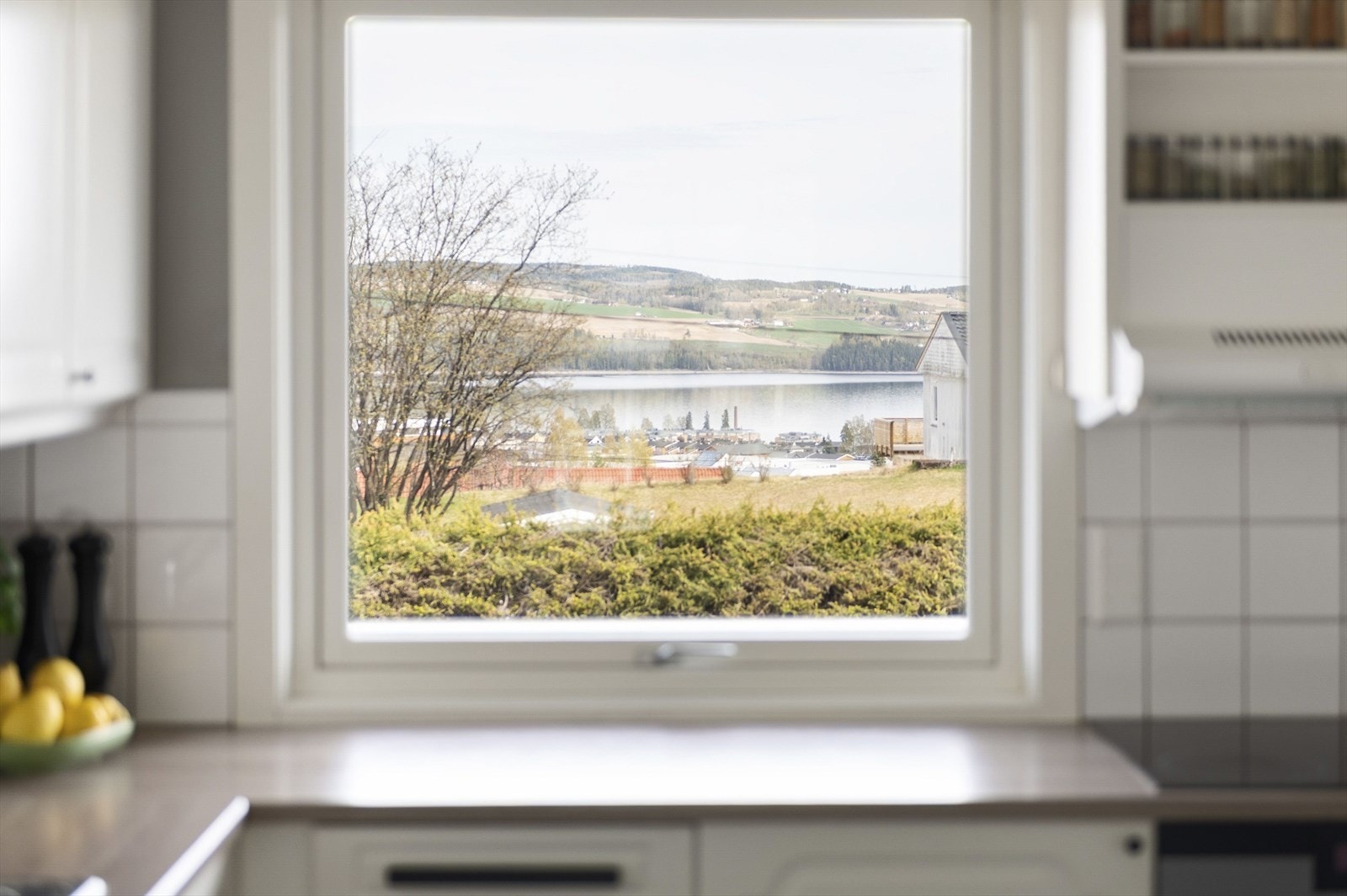 Mjøsa kan naturligvis nytes også mens man kokkelerer. Galleribilde