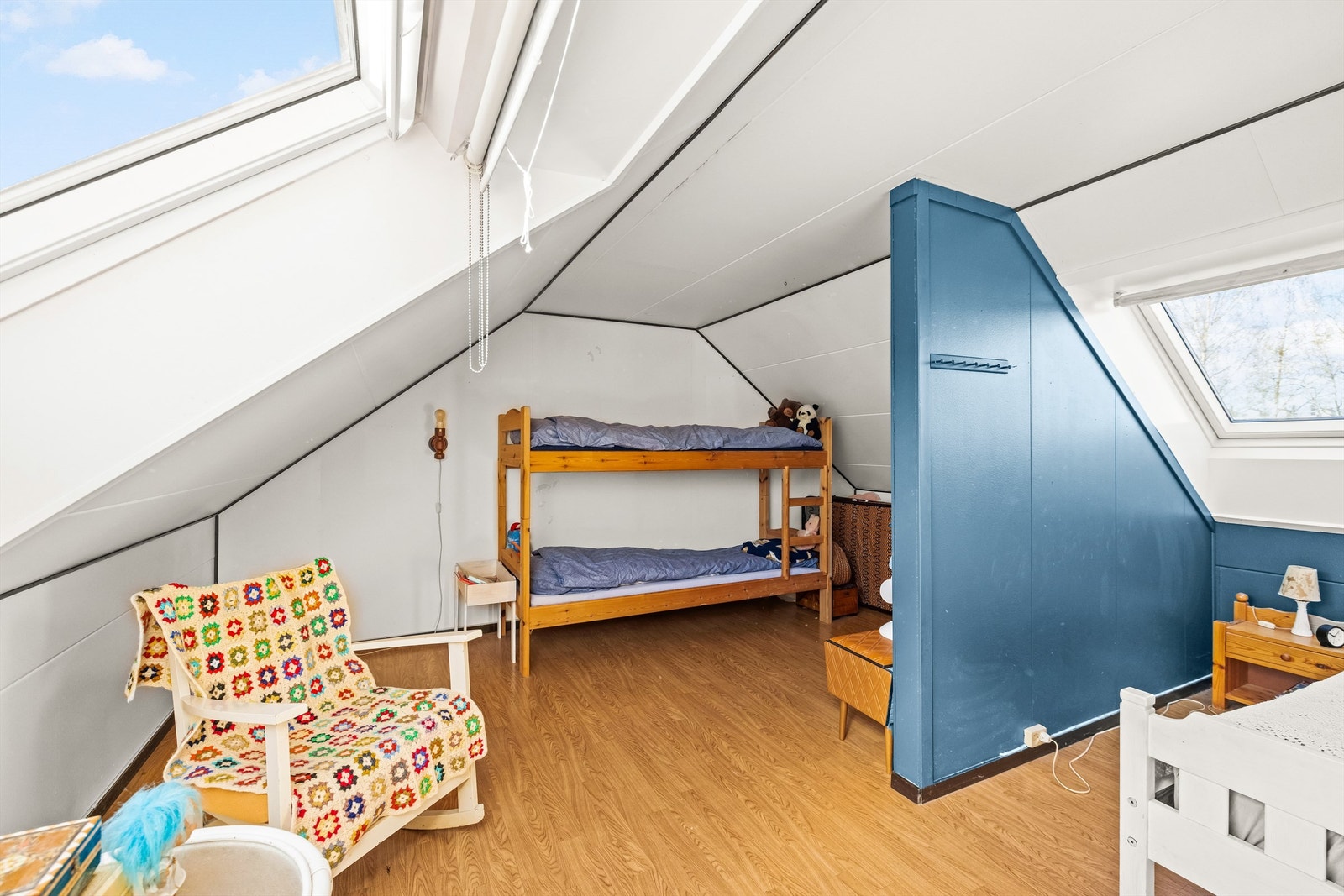 Loftsrommet gir fleksible bruksmuligheter. Galleribilde