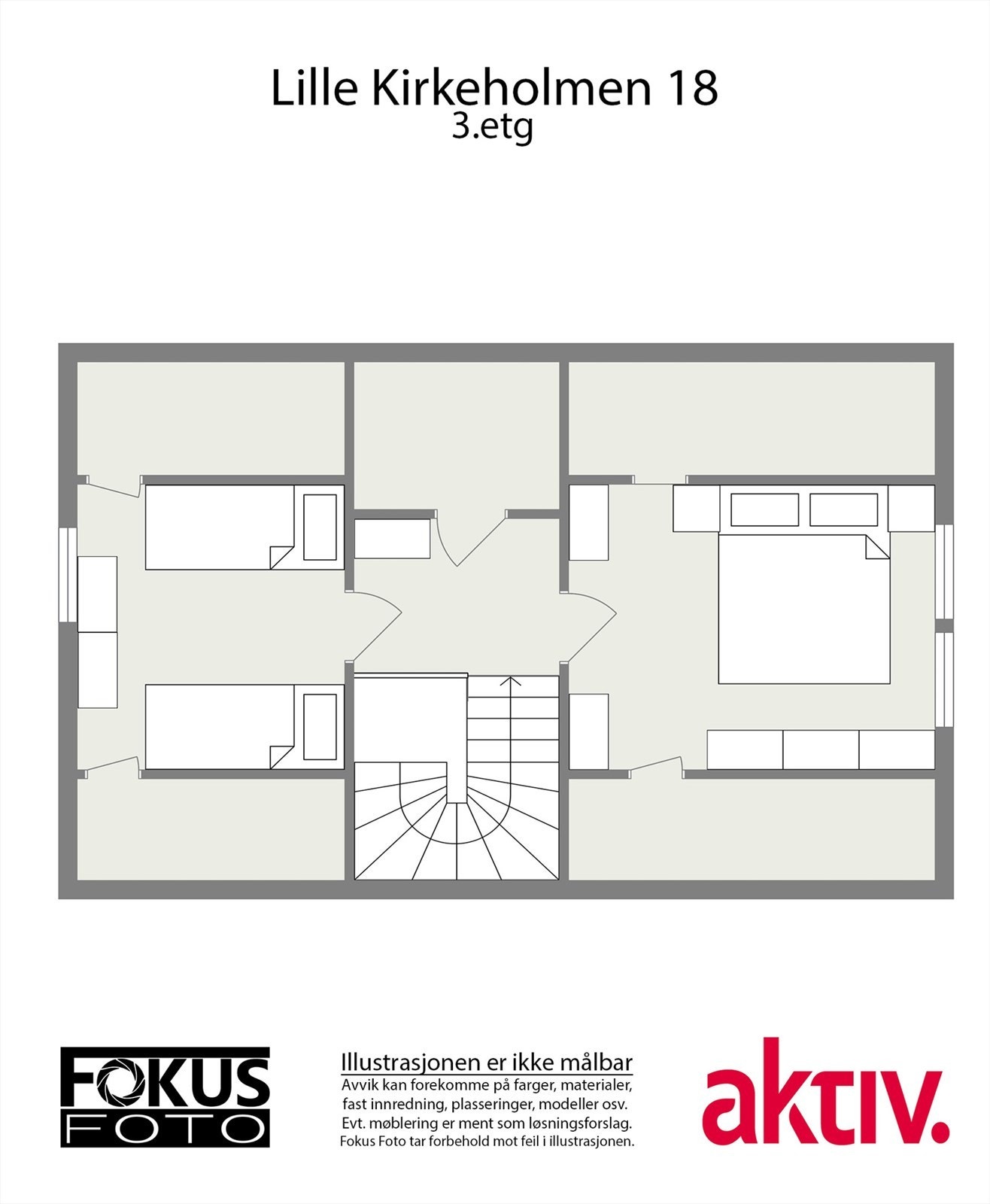 3. etasje - Plantegning Galleribilde