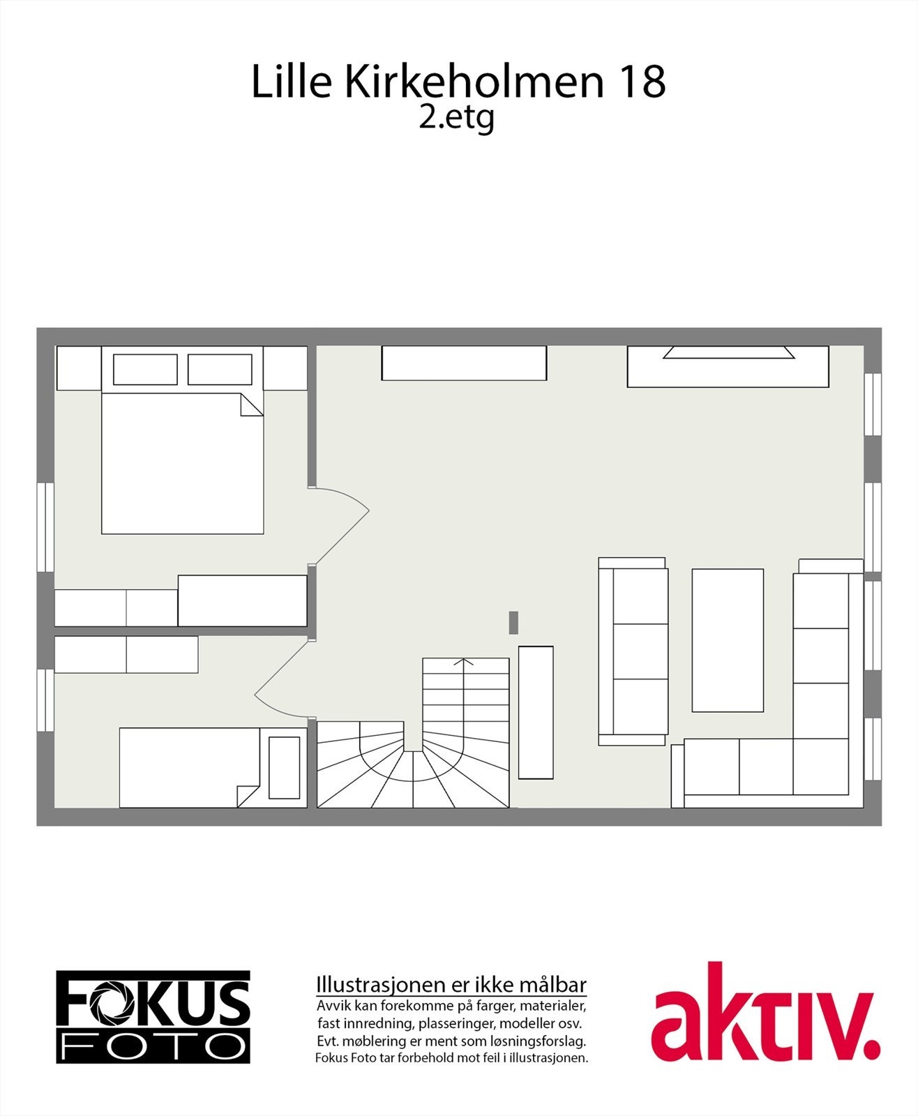 2. etasje - Plantegning Galleribilde