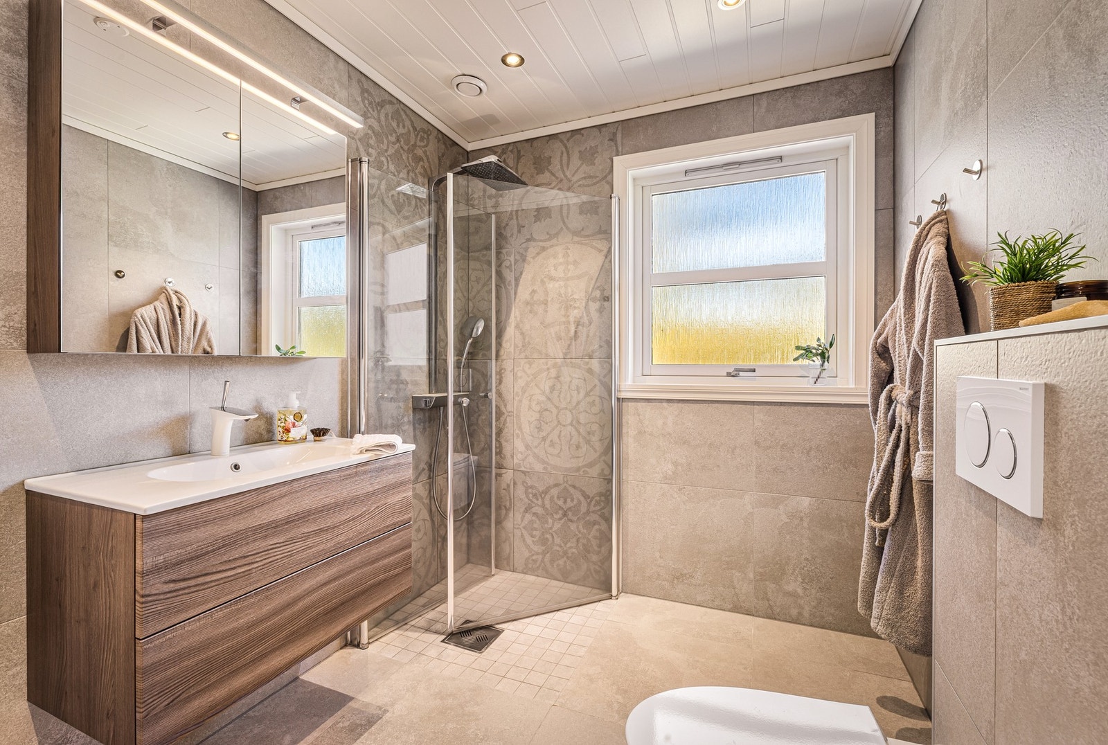 Dette badet ble renovert i 2019, av tidligere eier. Galleribilde