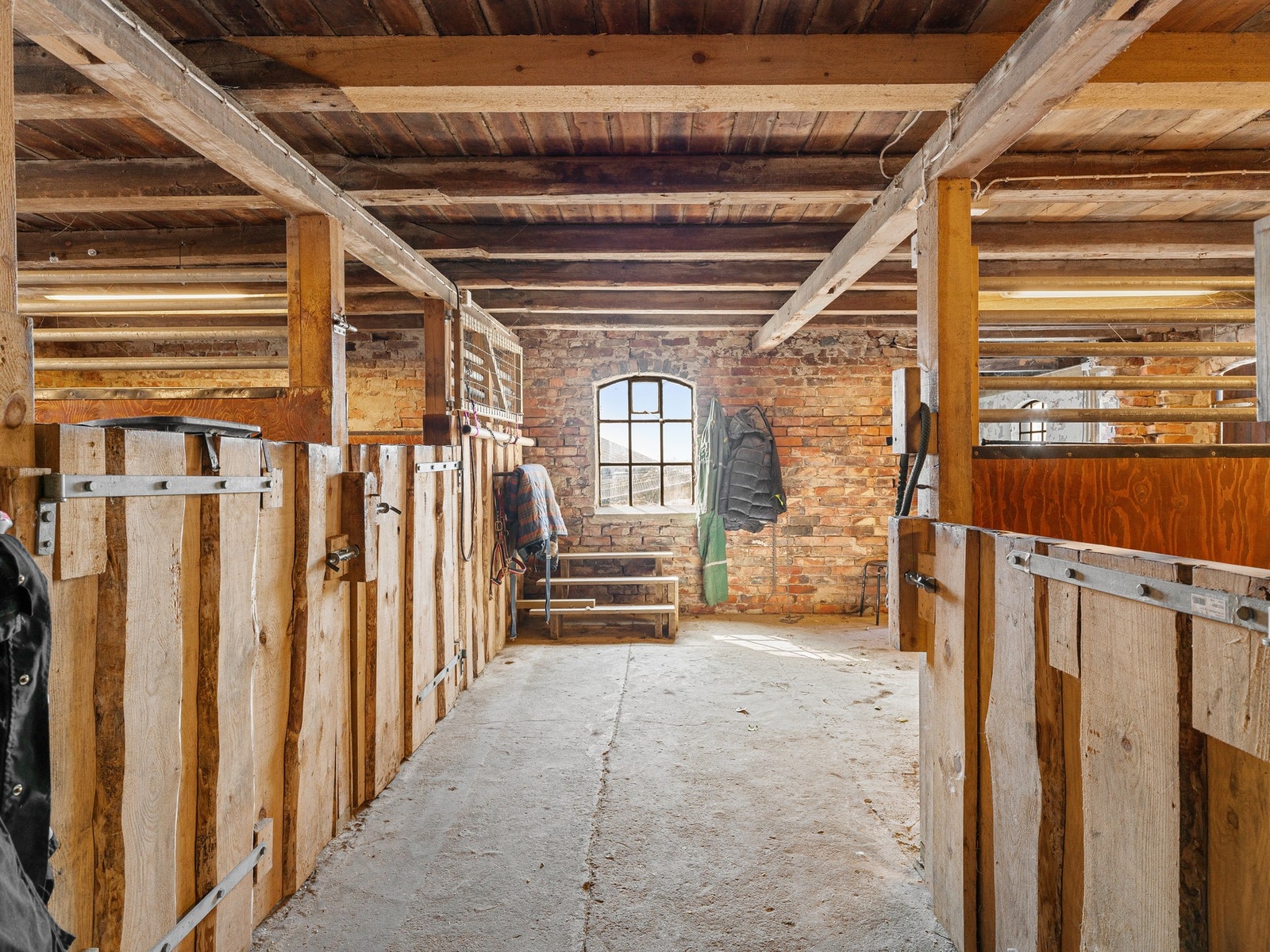 Stallplasser i driftsbygning. Galleribilde