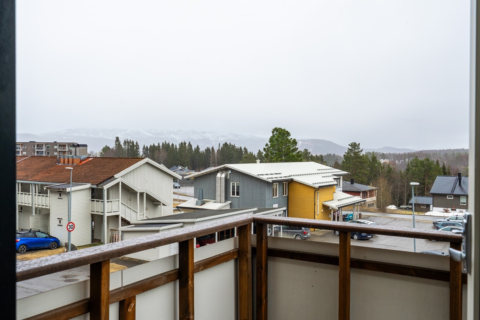 Utsikt fra balkongen Galleribilde