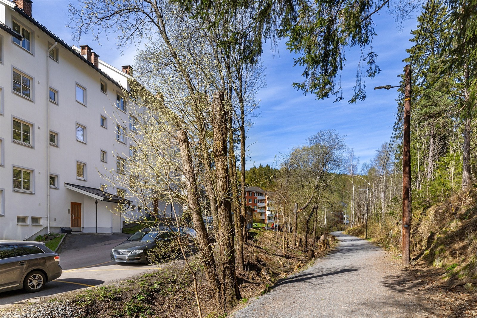 Lysløypene starter, bokstavelig talt rett utenfor oppgangen Galleribilde